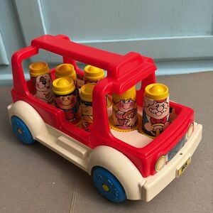 1980s Playskool Turn Around Kids Bus